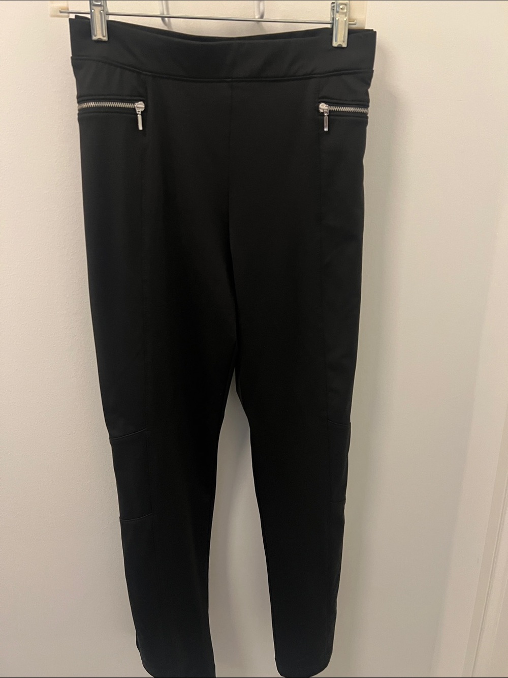 Black Zenergy Pull on Pants with Front Zipper Pockets